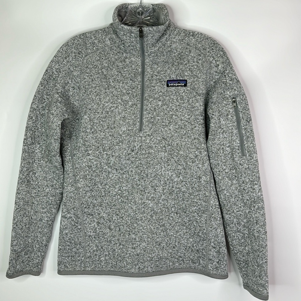 Patagonia Better Sweater 1/4 Zip Sweatshirt Grey Size Small